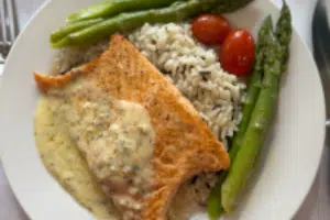 a plate of food